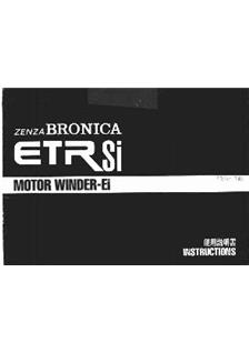 Bronica Accessories - Bronica manual. Camera Instructions.